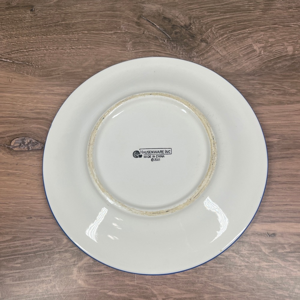 Vintage Y2K 2001 Hausenware Celestial Plate 8in Blue Sun Moon Stars Ceramic READ - Picture 2 of 5